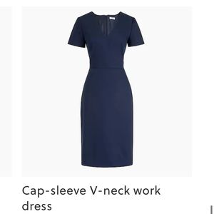 J.Crew Factory V-Neck Navy Dress